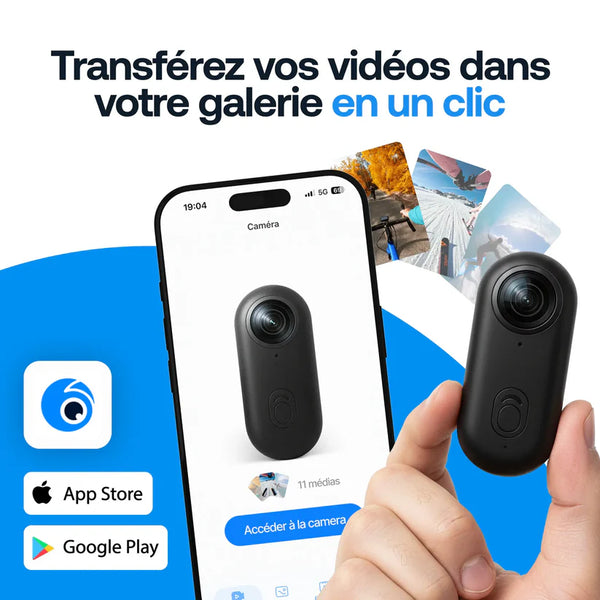 Caméra POV Wixpro R100 4K avec GPS | Moto et vélo