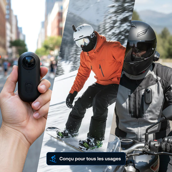 Caméra POV Wixpro R100 4K avec GPS | Moto et vélo
